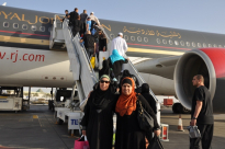 المزيد من الصور لمعتمري يافا أثناء توجههم إلى مكة المكرمة 